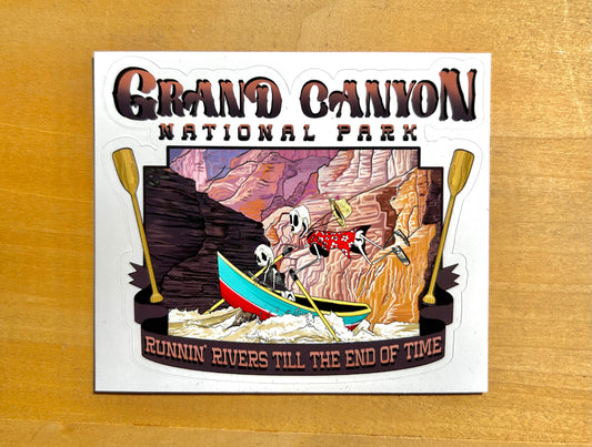 Grand Canyon National Park River Runnin' sticker