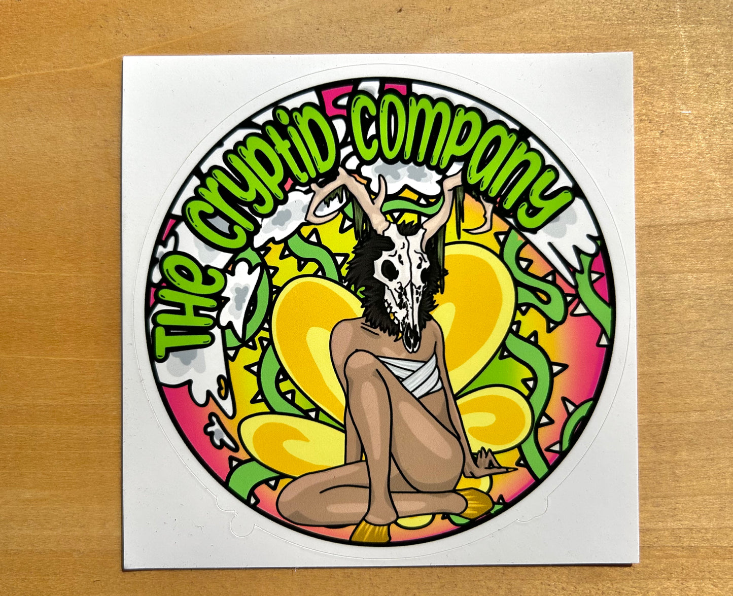 Cryptid Company Pin-up sticker