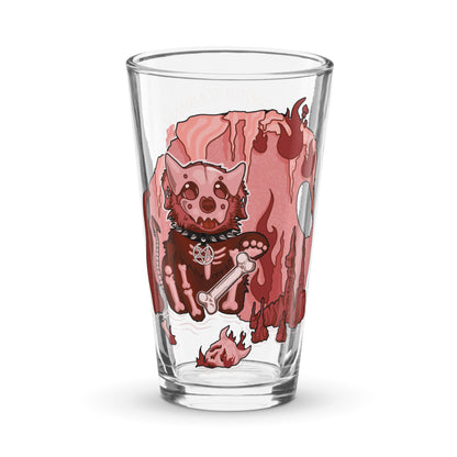 Hell Pup pint glass