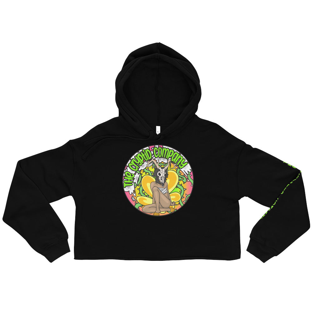 Cryptid Company Pin-up crop hoodie