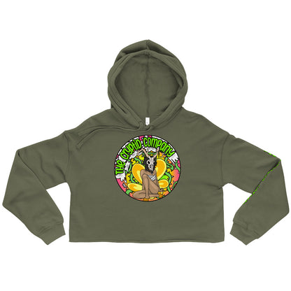 Cryptid Company Pin-up crop hoodie